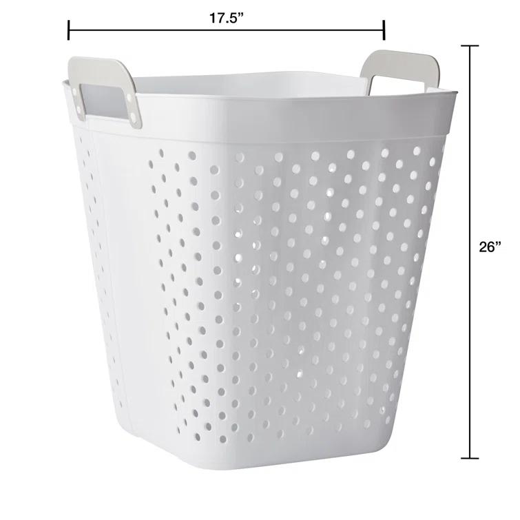 Plastic Laundry Hamper (Set of 2)