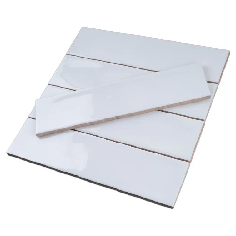 Supreme Tile Rustic 2.95 in. X 11.81 in. Polished Ceramic Subway Wall Tile