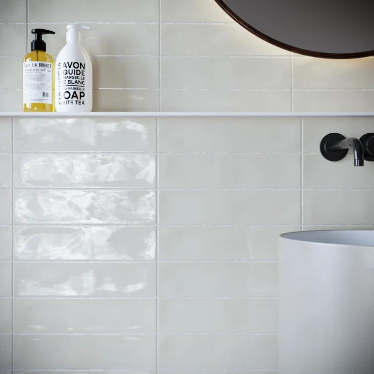 Supreme Tile Rustic 2.95 in. X 11.81 in. Polished Ceramic Subway Wall Tile