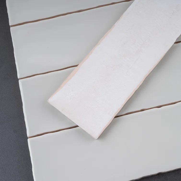 Supreme Tile Rustic 2.95 in. X 11.81 in. Polished Ceramic Subway Wall Tile