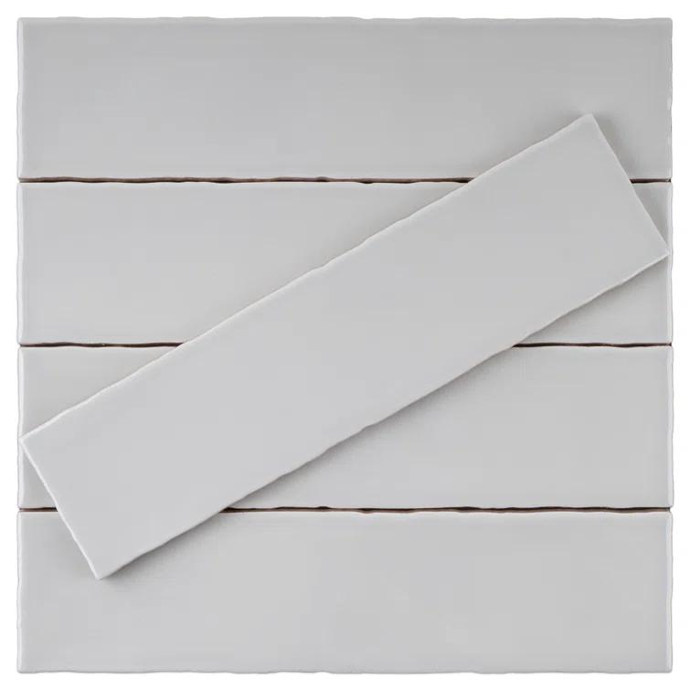 Supreme Tile Rustic 2.95 in. X 11.81 in. Polished Ceramic Subway Wall Tile