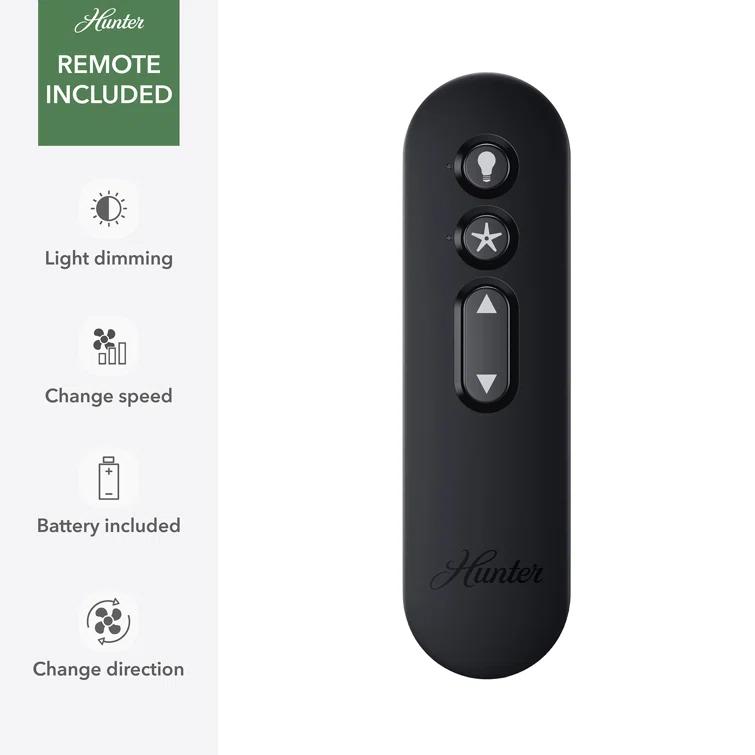 Hunter 52 Inch Fonthill ENERGY STAR® Hunterexpress Ceiling Fan With Lights And Remote