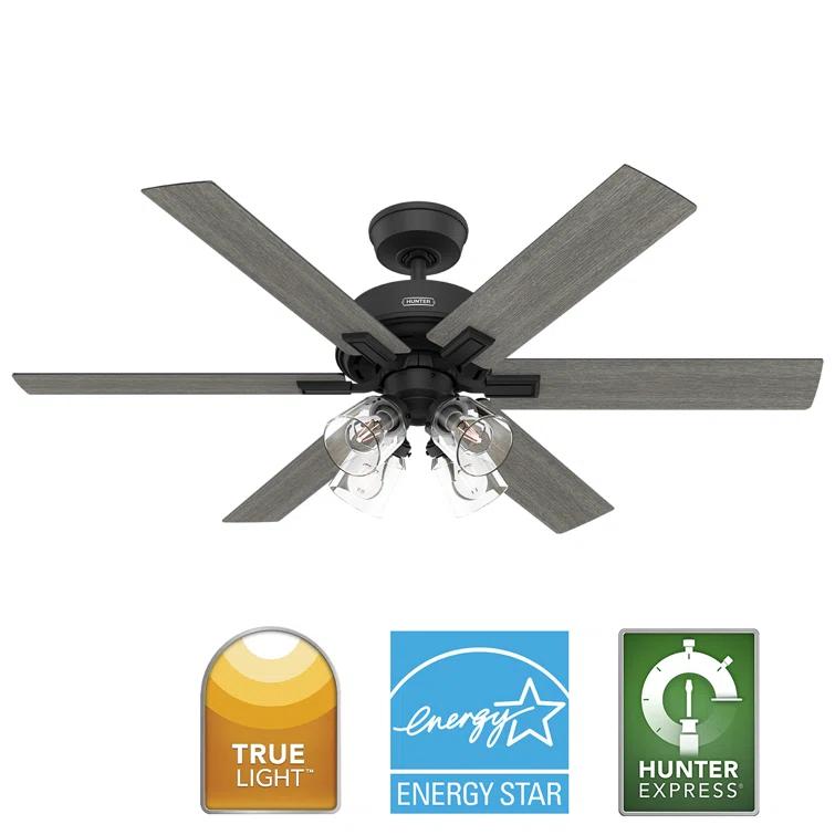 Hunter 52 Inch Fonthill ENERGY STAR® Hunterexpress Ceiling Fan With Lights And Remote
