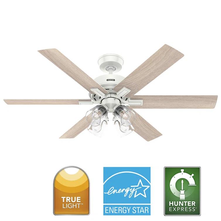 Hunter 52 Inch Fonthill ENERGY STAR® Hunterexpress Ceiling Fan With Lights And Remote