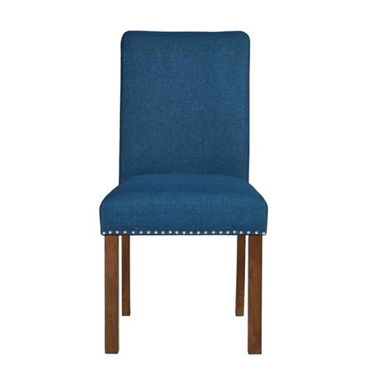 510 Design Aubrey Upholstered Dining Chairs with Silver Nailhead Trim - Set of 2 - Natural (Set of 2)