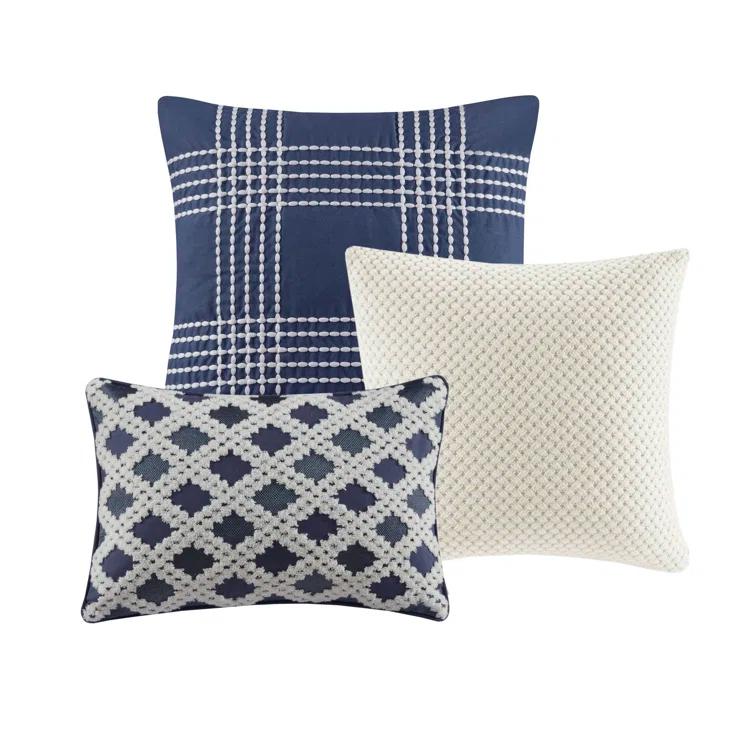 Madison Park Signature Essence Oversized Cotton Clipped Jacquard Comforter Set