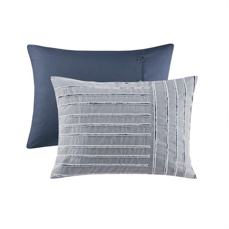 Madison Park Signature Essence Oversized Cotton Clipped Jacquard Comforter Set
