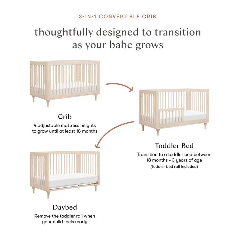 Lolly 3-in-1 Convertible Crib