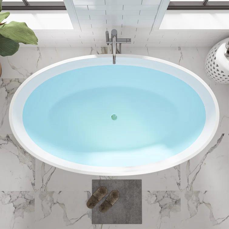 Freestanding Soaking Acrylic Bathtub