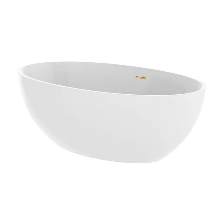 Freestanding Soaking Acrylic Bathtub