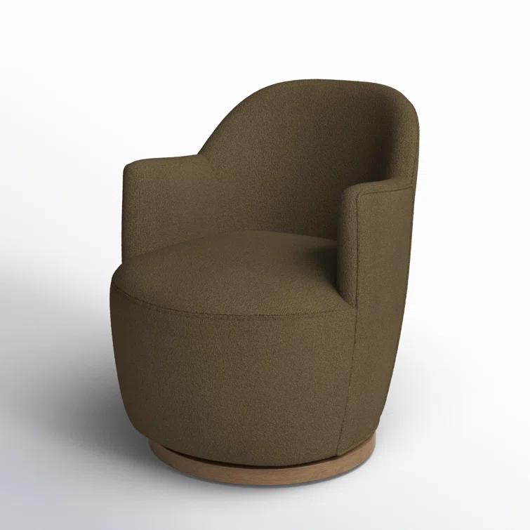 Margie Swivel Chair - Natural Boucle