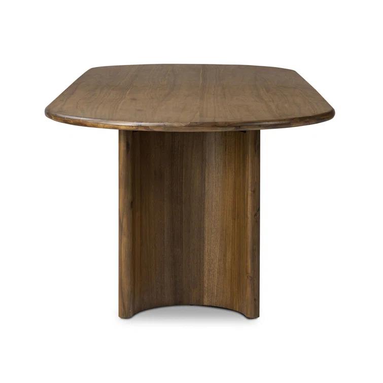 Gilda Oval Dining Table - Brown / 118"W
