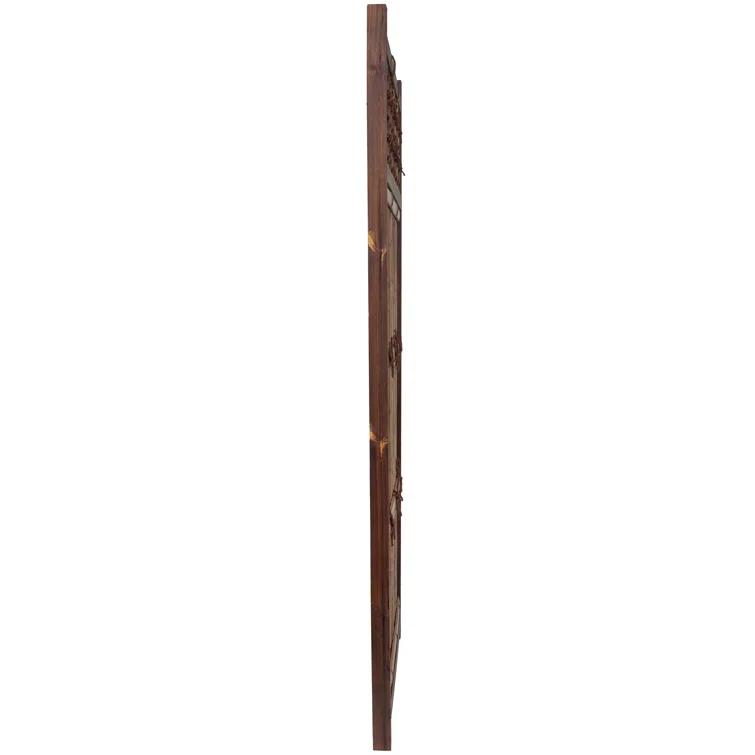 Red Lantern 6 ft. x 3 ft. Kogeta Zen Garden Bamboo Fence Panel