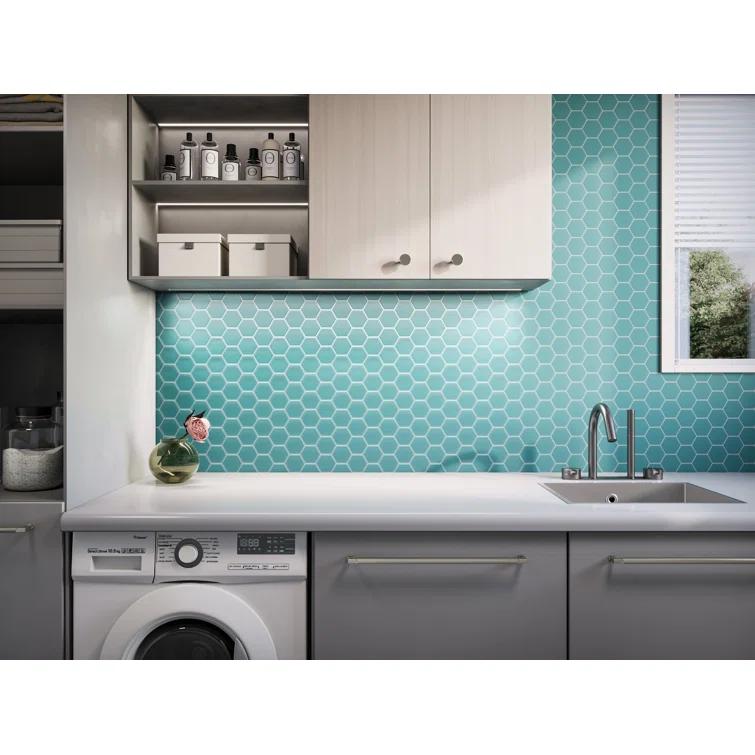 3" Beehive 10.25in.x11.75in. Glass Mosaic Tile