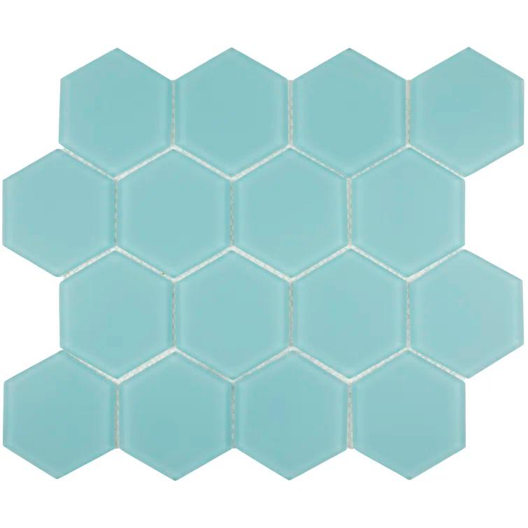 3" Beehive 10.25in.x11.75in. Glass Mosaic Tile