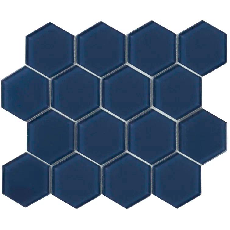 3" Beehive 10.25in.x11.75in. Glass Mosaic Tile