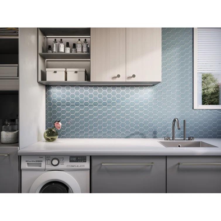 3" Beehive 10.25in.x11.75in. Glass Mosaic Tile