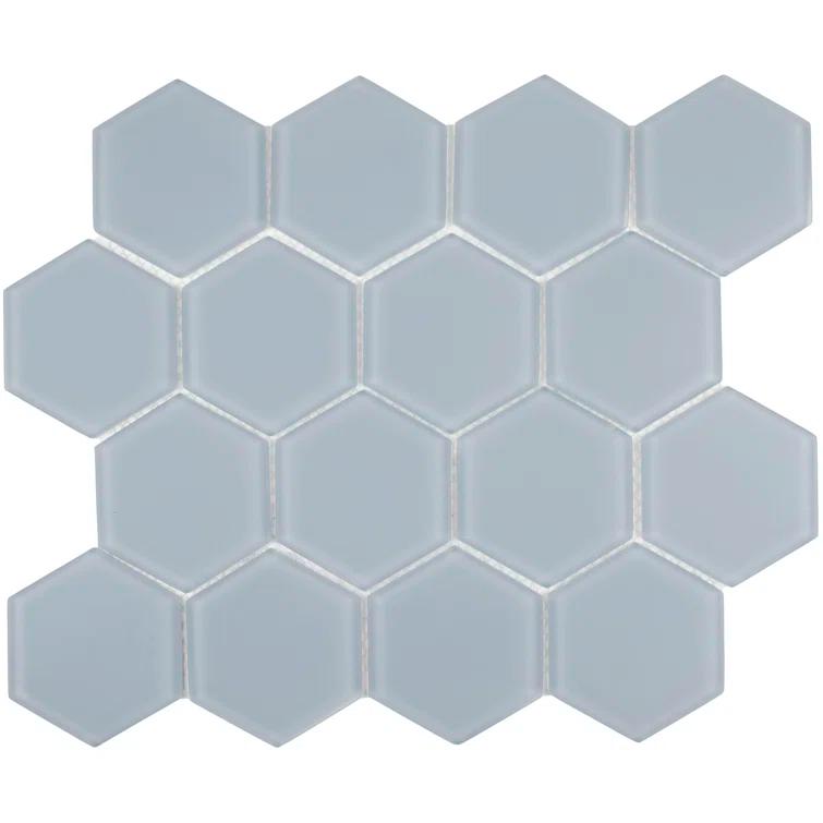3" Beehive 10.25in.x11.75in. Glass Mosaic Tile