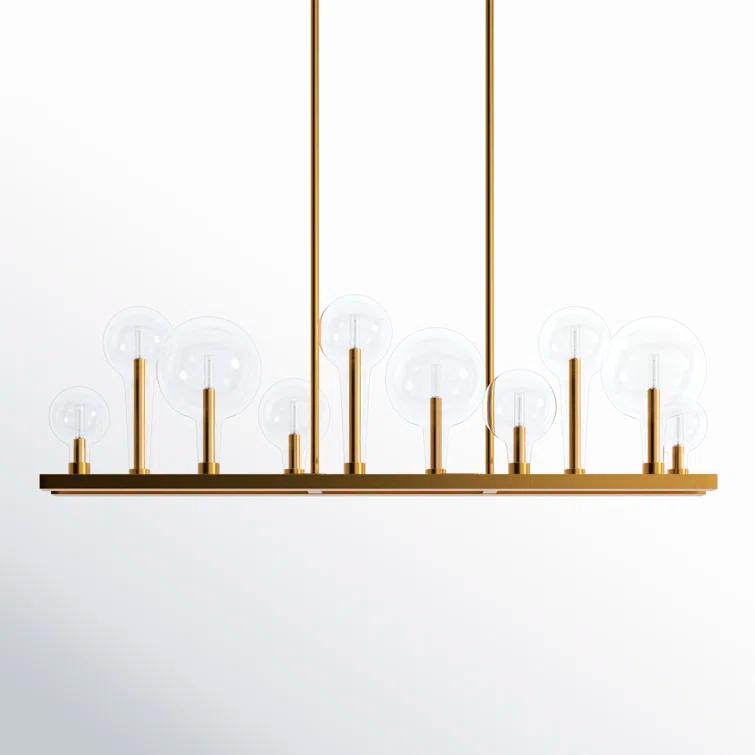 Hennig Linear Chandelier - Brass / 48"Dia