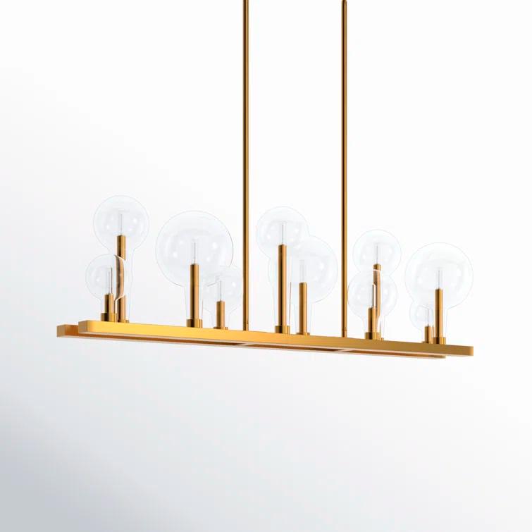 Hennig Linear Chandelier - Brass / 48"Dia