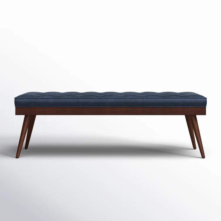 Athan Full-Grain Italian Genuine Leather Bench