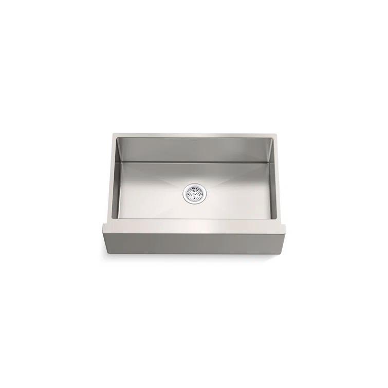 Strive 36" Stainless Steel Farmhouse Undermount Single-Bowl Kitchen Sink