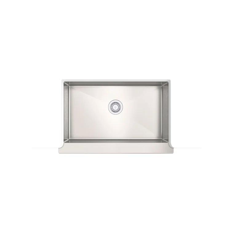 Strive 36" Stainless Steel Farmhouse Undermount Single-Bowl Kitchen Sink