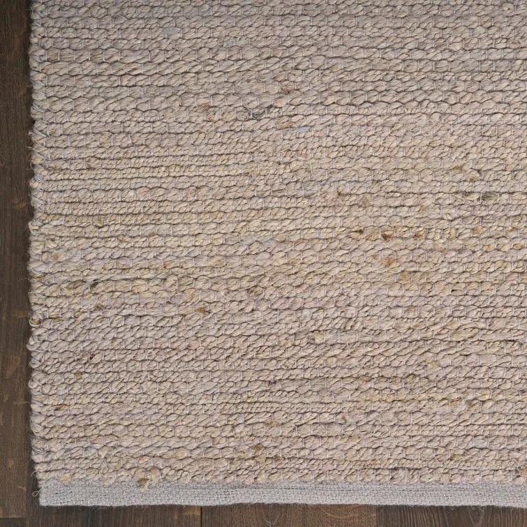 Nourison Natural Jute Grey Farmhouse Indoor Rug