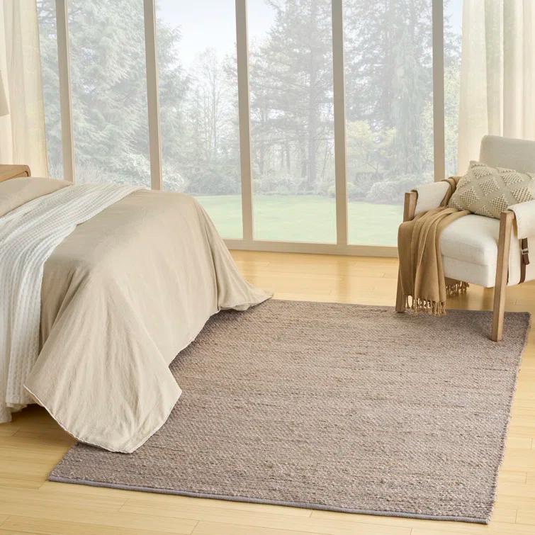 Nourison Natural Jute Grey Farmhouse Indoor Rug