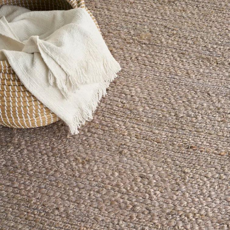Nourison Natural Jute Grey Farmhouse Indoor Rug