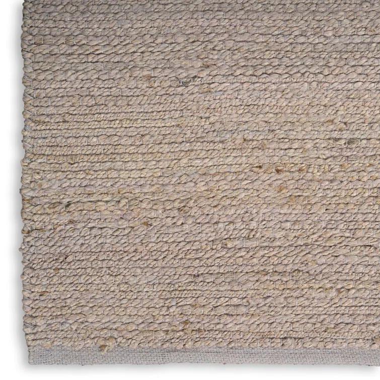 Nourison Natural Jute Grey Farmhouse Indoor Rug