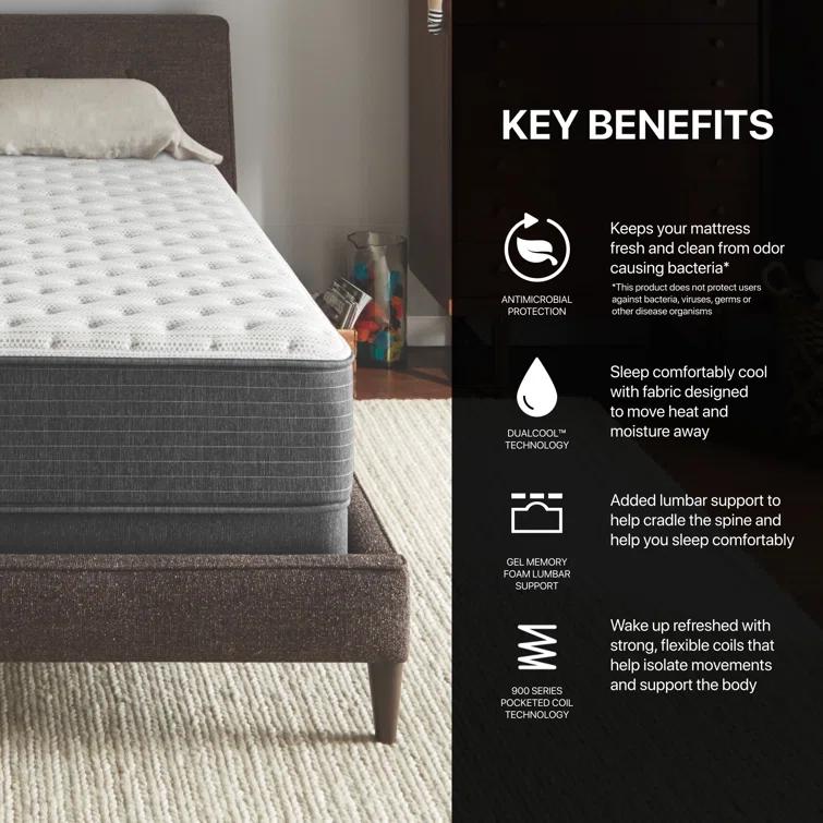 Beautyrest Silver BRS900 Extra Firm 12" Innerspring Mattress