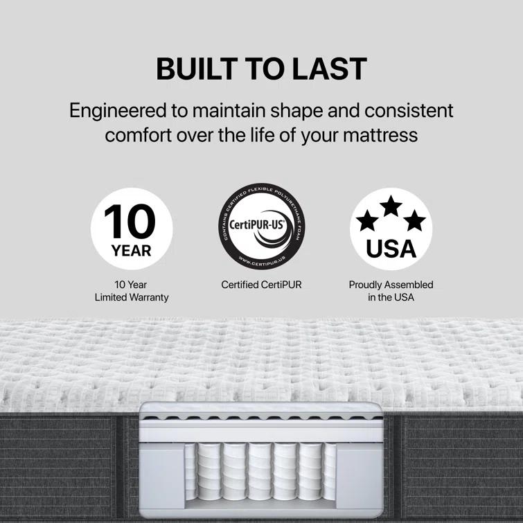 Beautyrest Silver BRS900-C Extra Firm 13.75" Hybrid Mattress