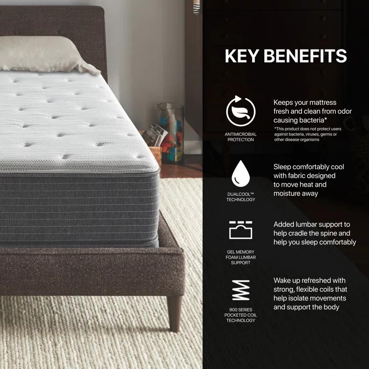 Beautyrest Silver BRS900 Medium 12" Innerspring Mattress