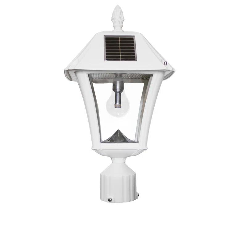 Baytown Ii Bulb Solar Light - Warm White LEDs- Wall/pier/ 3 Inch Fitter Mounts