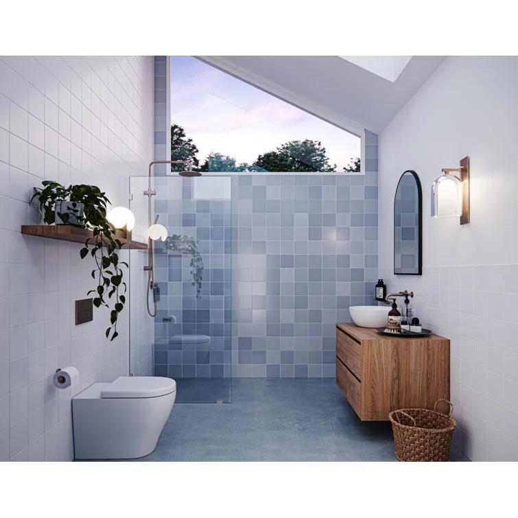 Vela 30 in. x 78 in. Fully Frameless Single Fixed Shower Panel