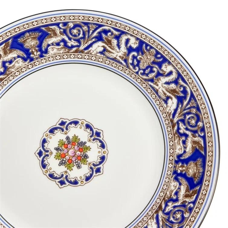 Florentine Blue Handcrafted Porcelain Salad Plate 8.1"