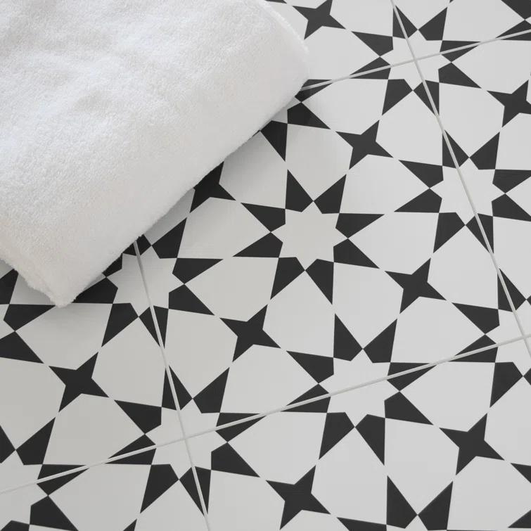 9" W x 9" L Peel & Stick Floor Tile Marrakech Luxury Vinyl Flooring