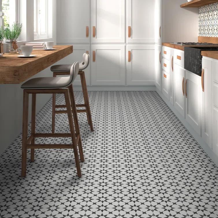 9" W x 9" L Peel & Stick Floor Tile Marrakech Luxury Vinyl Flooring