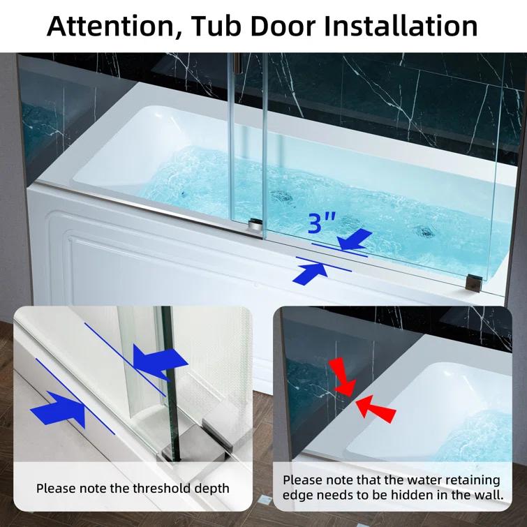 WoodBridge 60" X 30" Alcove Acrylic Rectangular Whirlpool Heated Jetted Tub In White With Drain and Overflow BS666-R-CH01