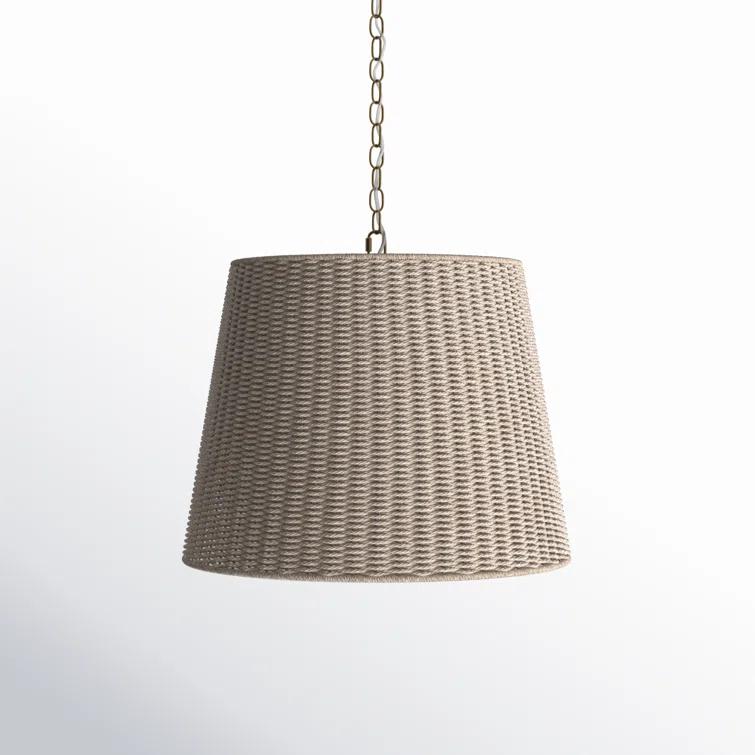 Lundy Woven Seagrass Pendant (24")
