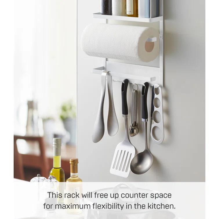 Yamazaki Home Kitchen Rack - Magnetic Storage Holder & Organizer, Steel, Magnetic