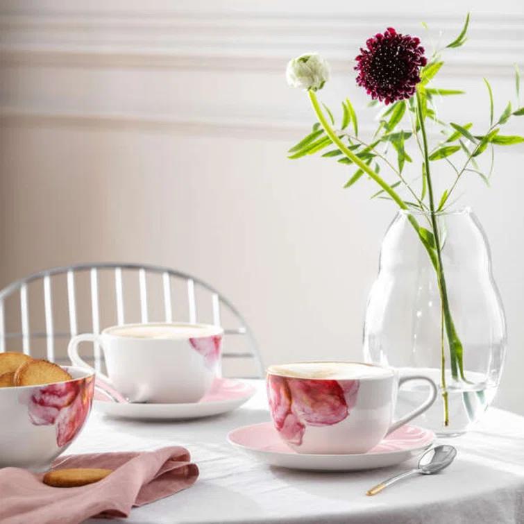 Villeroy & Boch Villeroy & Boch Rose Garden Premium Porcelain Dinner Plate in Rosé