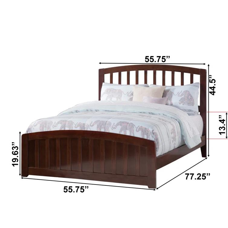 Richmond Solid Wood Low Profile Platform Bed