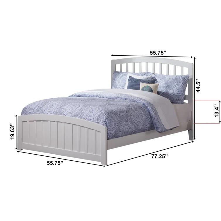 Richmond Solid Wood Low Profile Platform Bed