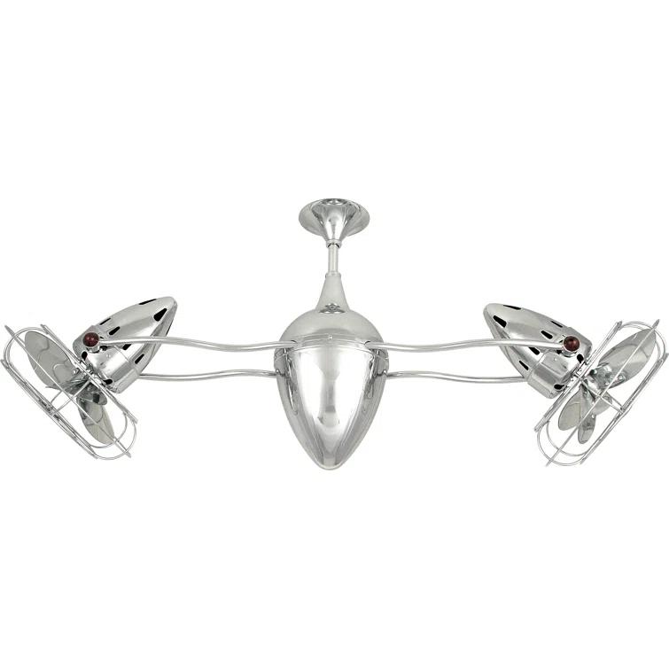 Matthews Fan Company 48" Ar Ruthiane 6 - Blade Caged Ceiling Fan with Wall Control