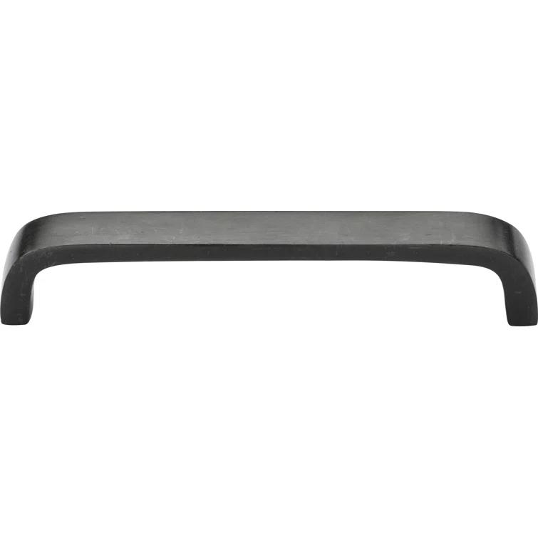 Dark Bronze Modern Wide Arc Cabinet Pull with Mounting Hardware