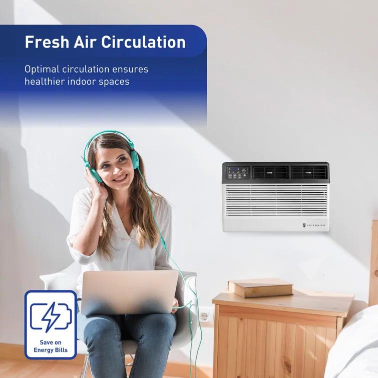 Friedrich 12000 BTU Wi-Fi Connected Window Air Conditioner for 550 Square Feet with Remote Included