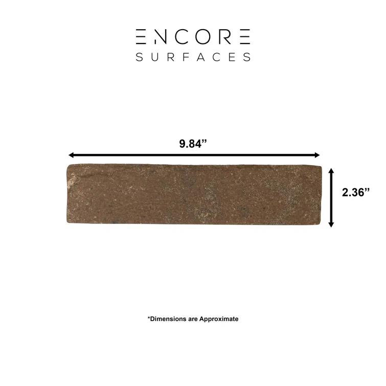Encore Surfaces Tribeca 2" x 10" Porcelain Brick Look Wall & Floor Tile