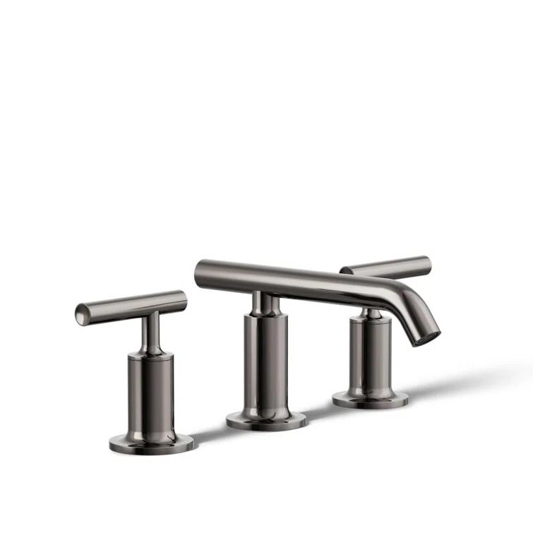 Purist® Widespread Bathroom Sink Faucet with Low Cross Handles and Low Spout